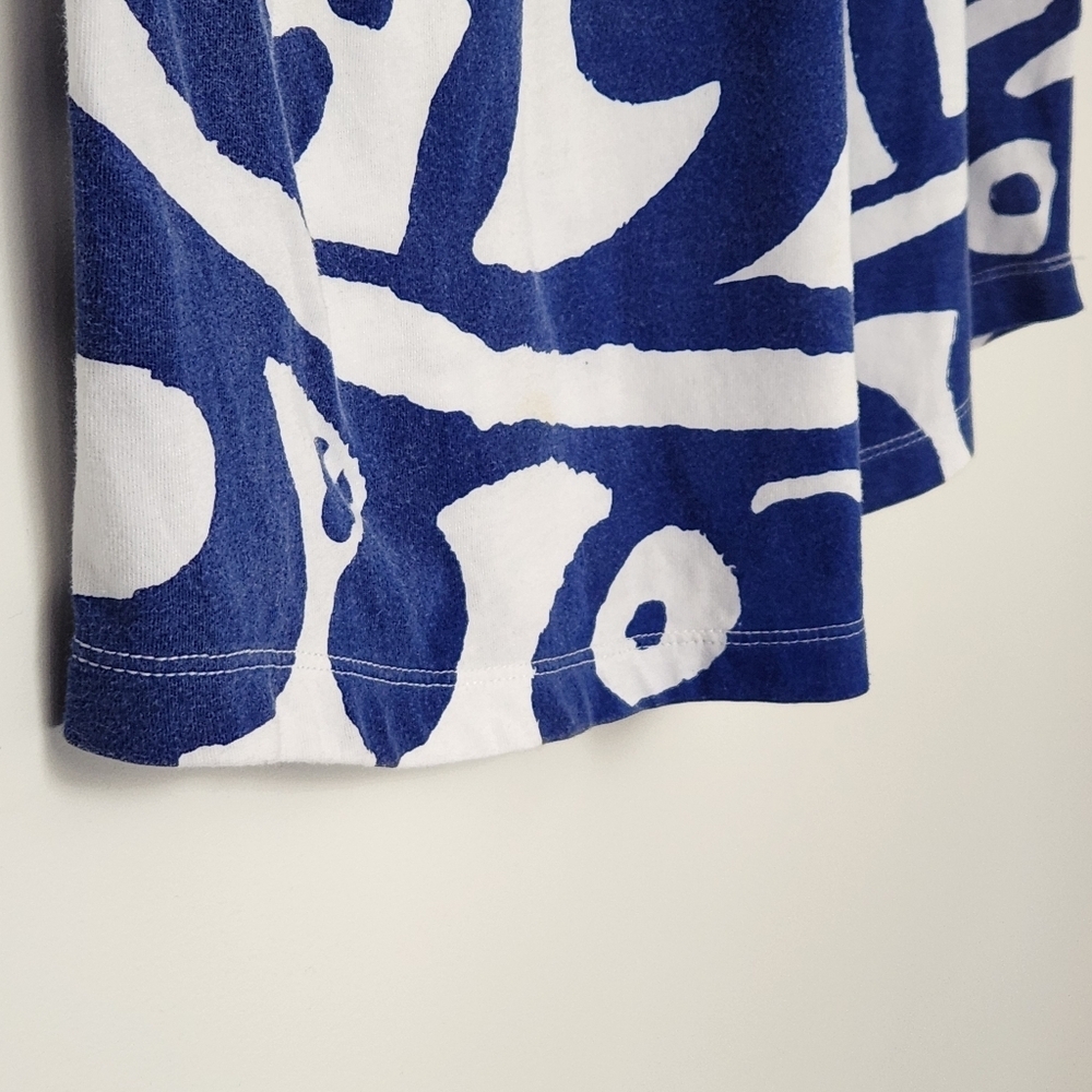 Soft Surroundings 100% Cotton Sleeveless Blue White Dress Size M - Picture 6 of 8